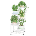 iDavosic.ly Plant Stand Indoor Outdoor, 5 Tier Corner Metal Flower Display Holder Shelf, Folding Tall Orchid Rack for Patio Balcony Porch Garden Living Room House, Black