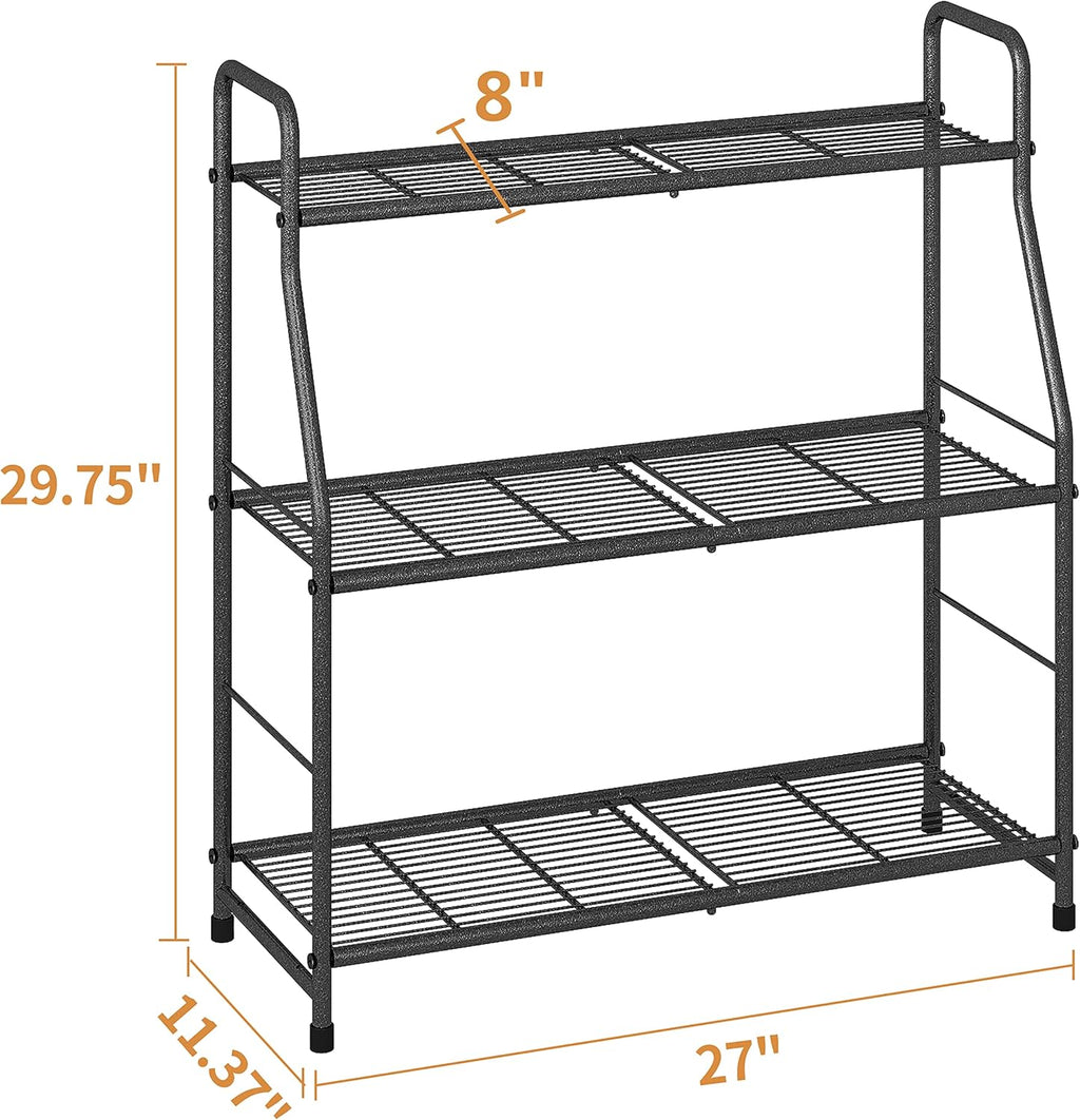 Simple Trending Plant Stand Outdoor Indoor 3 Tier Metal Waterproof Plant Shelf for Living Room Balcony Garden