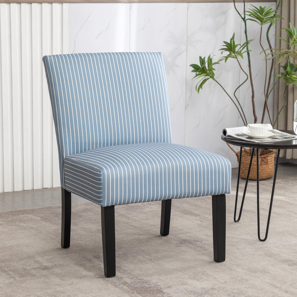 Roundhill Furniture Botticelli Fabric Armless Contemporary Accent Chair, Script Print